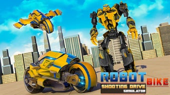 Robot Bike Shooting Game