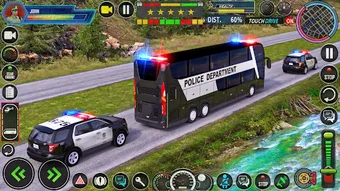 US Police Bus Driving Games 3D