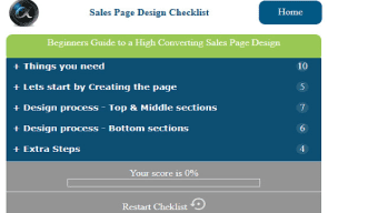 Sales Page Design Checklist