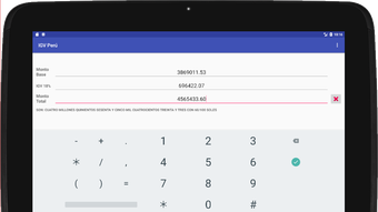 Calculadora IGV Perú