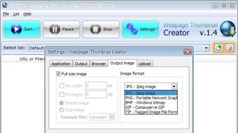 Webpage Thumbnail Creator