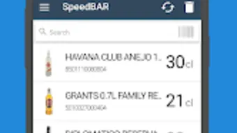 SpeedBAR Lite liquor inventory