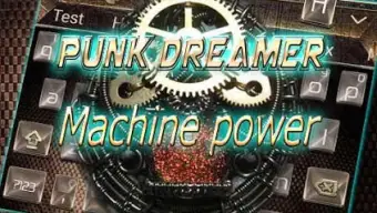 Punk Silver Engine Metal Keyboard Theme