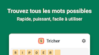 Tricher au SCRABBLE : appli de