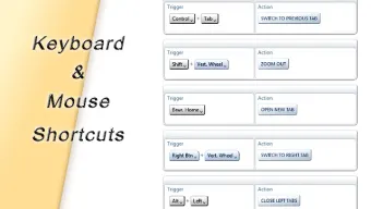 AutoControl: Keyboard shortcut, Mouse gesture