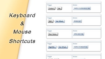 AutoControl: Keyboard shortcut, Mouse gesture