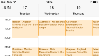 WM 2014 Spielplan für iPhone