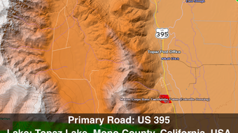 Scenic Map Western USA