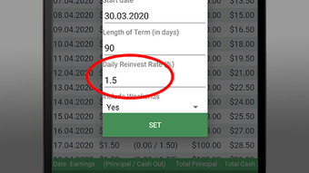 Compound Interest Calculator Table