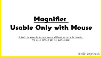 Magnifier Usable Only with Mouse