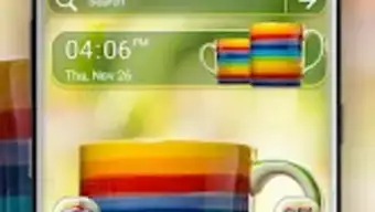 Rainbow Cup Launcher Theme