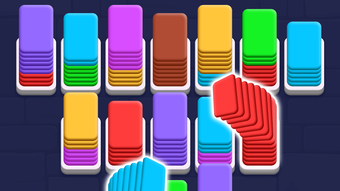 Card Shuffle: Color Sorting 3D