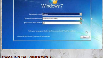 How to install windows 7