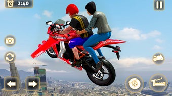 Flying Motorbike Taxi Driving