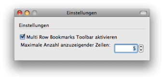 Multirow Bookmarks Toolbar