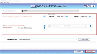 Main image for MigrateEmails MBOX Migrator Tool application