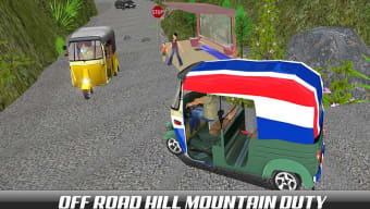 Mountain Auto Tuk Tuk driver - Offroad Rickshaw 3D