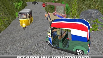 Mountain Auto Tuk Tuk driver - Offroad Rickshaw 3D