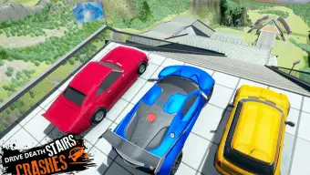 Car Crash Beam Drive Sim: Death Stairs Jump Down