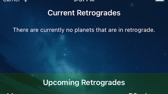 Planetary Retrogrades