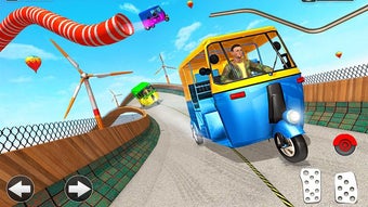 Tuk Tuk Rikshaw Ramp Stunt 3D