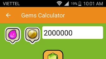 Gems Calculator for CoC 2018