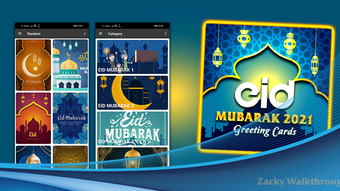 EID Mubarak 2021 Greeting Cards