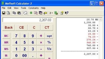 Moffsoft Calculator