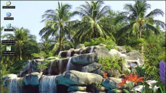 Tropic Waterfall Animated Wallpaper