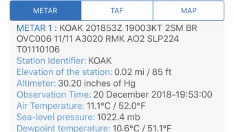 NOAA Aviation Live Sky Weather