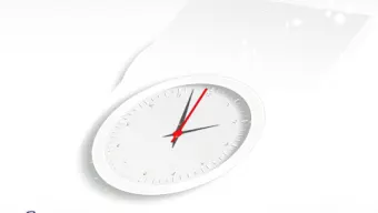 Simple White Clock 2021