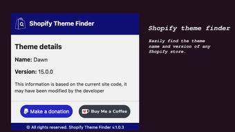 Shopify Theme Finder