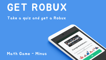 Get Robux Math  - Minus Calc