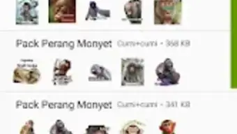 Perang Gambar Monyet - WAStick