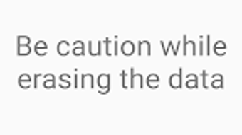 Erase Internal Storage