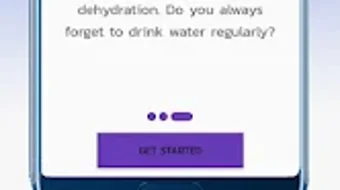 Remind drink water. Tracker.