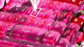 Pink Flowers Keyboard