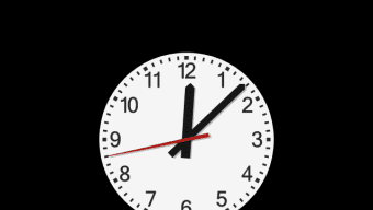 Analog DIN clock screensaver