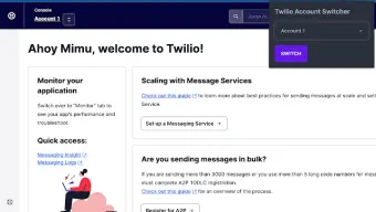 Twilio Account Switcher