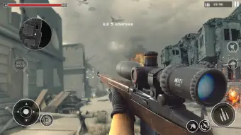 WW2 Sniper - Shooting Guns :World War Games 2021