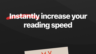 Wordex - read books faster