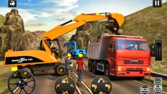 Hill Road Construction Games: Dumper Truck Driving