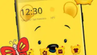 Cuteness Yellow Pooh Bear Theme