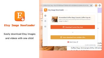 Etsy Image Downloader - Save Etsy image video