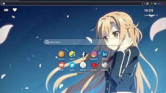 Asuna Yuuki Wallpaper New Tab Theme [Install]