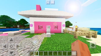 Pink mansion for minecraft