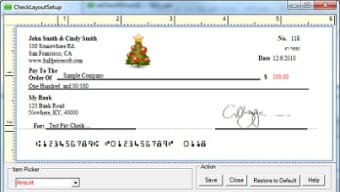 ezCheckPersonal Check Printing Software
