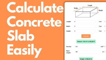 Concrete Slab Calculator