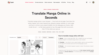Sumi: AI Manga Translator para Productividad con IA: evaluación ...