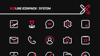 RedLine Icon Pack : LineX cho Android - Tải về